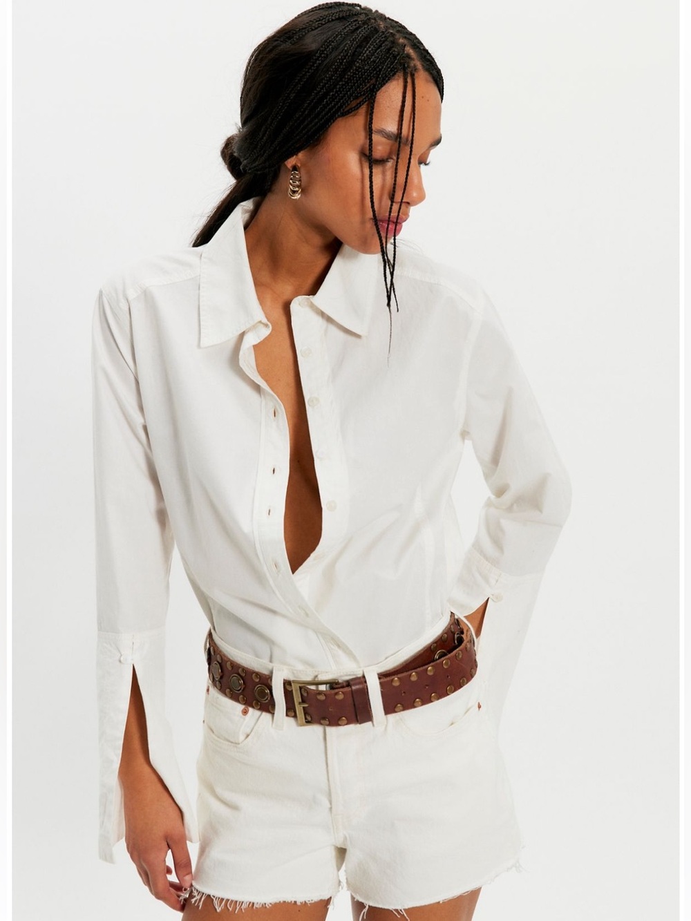 Levis 501 Jean Shorts in White-Size 31-NWT